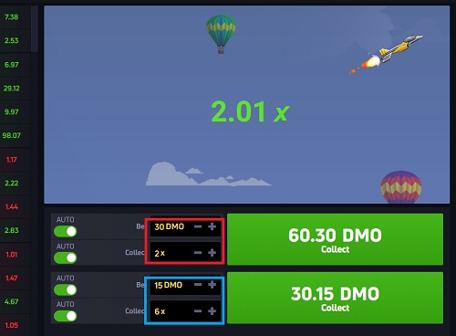 A screen shot of a jet x game with a sky background

